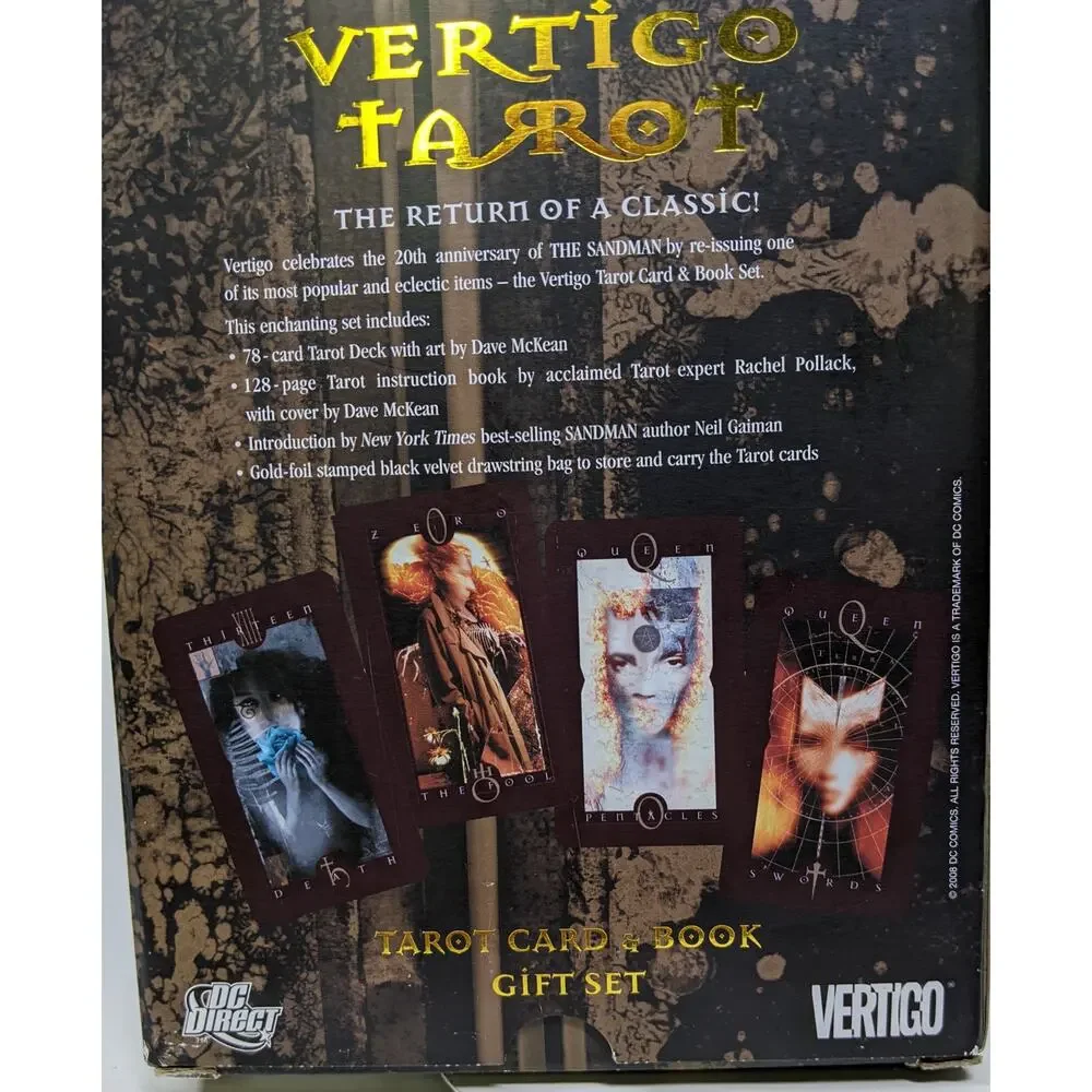 Vertigo Tarot Box Set Deluxe with Black Velvet Bag - Opened but Unused - Picture 8 of 9
